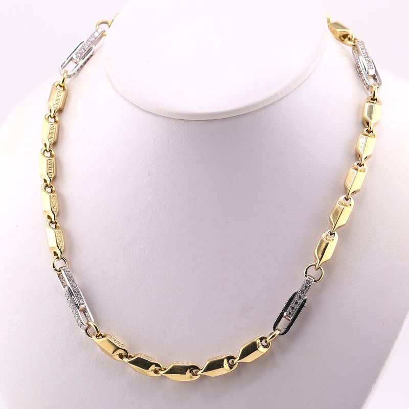 Cadena 2 Tonos C/p Bcas 14k 49g